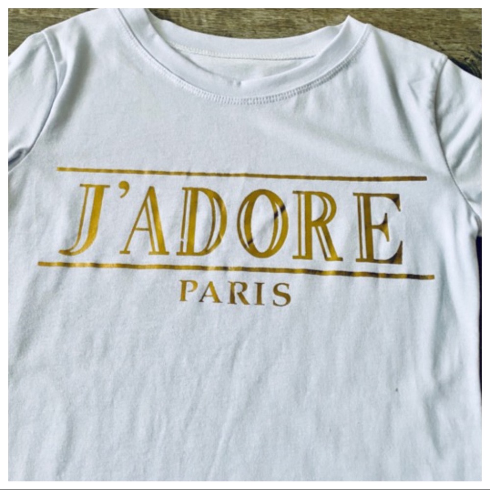 ✨LAST ONE✨PARIS✨J’ADORE PARIS T-shirt - Picture 2 of 5